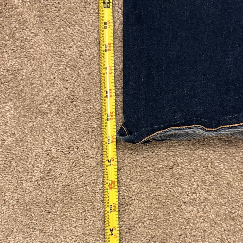 American Eagle Outfitters Dark Indigo High Rise Skinny Kick. Size 4. - Picture 6 of 6
